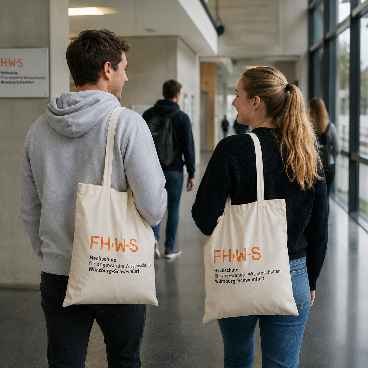 Nachhaltig bedruckte T-Shirts mit hochwertigem Textildruck für Stiftungen.