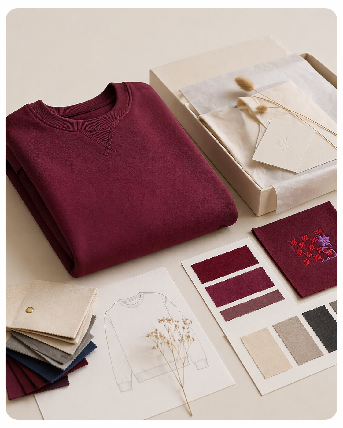 Weatherproof, sustainably produced jacket with embroidered logo as functional Fair Trade team merch. A model presents the field service clothing with the exemplary lettering 'Your Logo' on the left chest.
