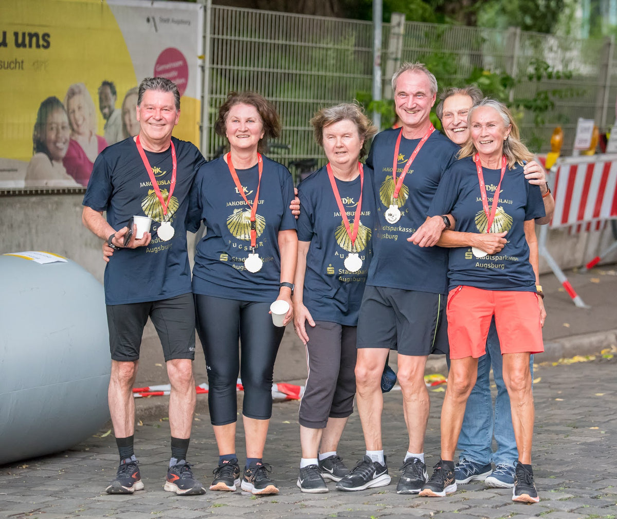 DJK Sport Team Event printed T-shirts for the business run
