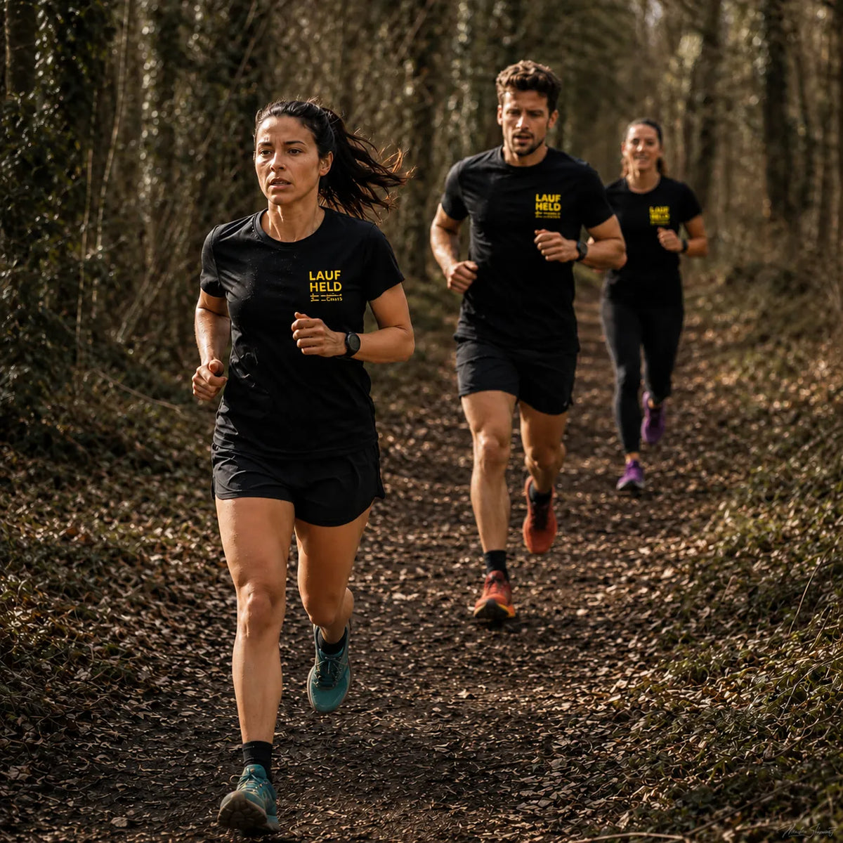 Nachhaltige Event-Shirts aus recyceltem Material für Laufveranstaltungen und Trail-Events.