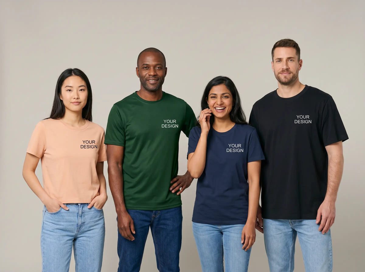 T-Shirts bedruckt und bestickt mit Logo